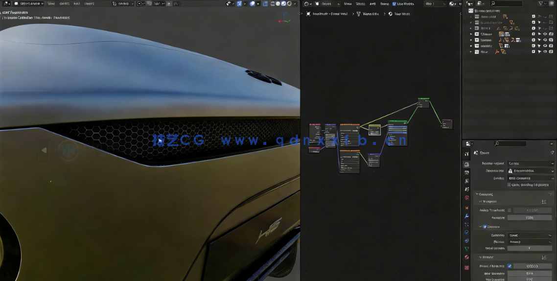 Blender 3D高精度汽车建模制作流程大师班视频教程第三季(图3) Blender 3D高精度汽车建模制作流程大师班视频教程第三季(图3)