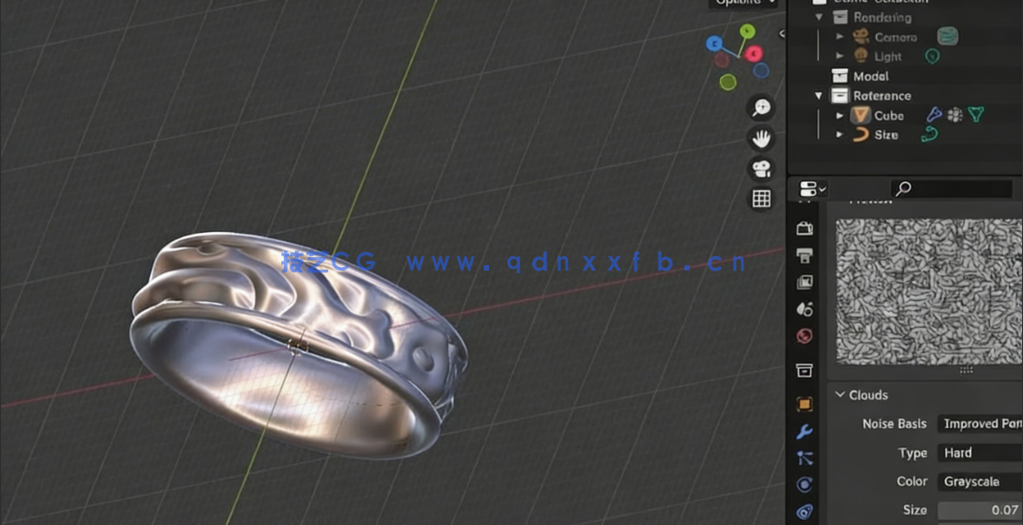 Blender使用纹理制作表面3D几何图形图案视频教程(图2) Blender使用纹理制作表面3D几何图形图案视频教程(图2)