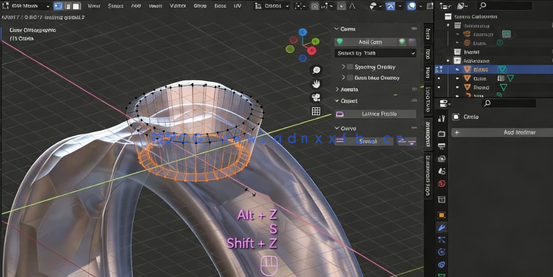 Blender使用纹理制作表面3D几何图形图案视频教程(图5) Blender使用纹理制作表面3D几何图形图案视频教程(图5)