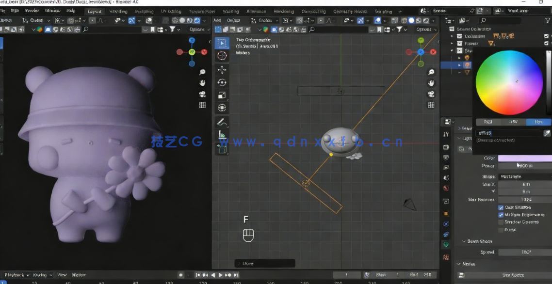 Blender毛绒小狗3D建模完整实例制作流程视频教程(图4) Blender毛绒小狗3D建模完整实例制作流程视频教程(图4)