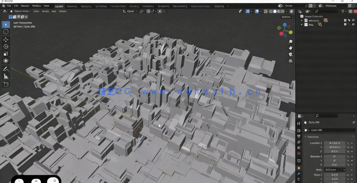 Blender与PS高科技工业城市概念设计视频教程(图3) Blender与PS高科技工业城市概念设计视频教程(图3)