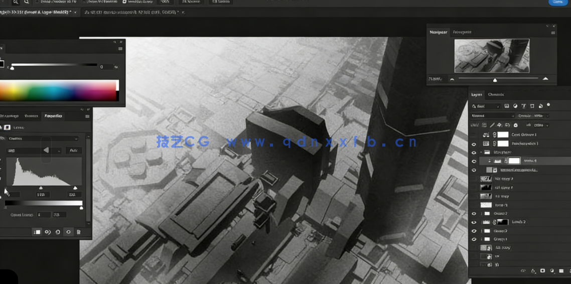Blender与PS高科技工业城市概念设计视频教程(图5) Blender与PS高科技工业城市概念设计视频教程(图5)