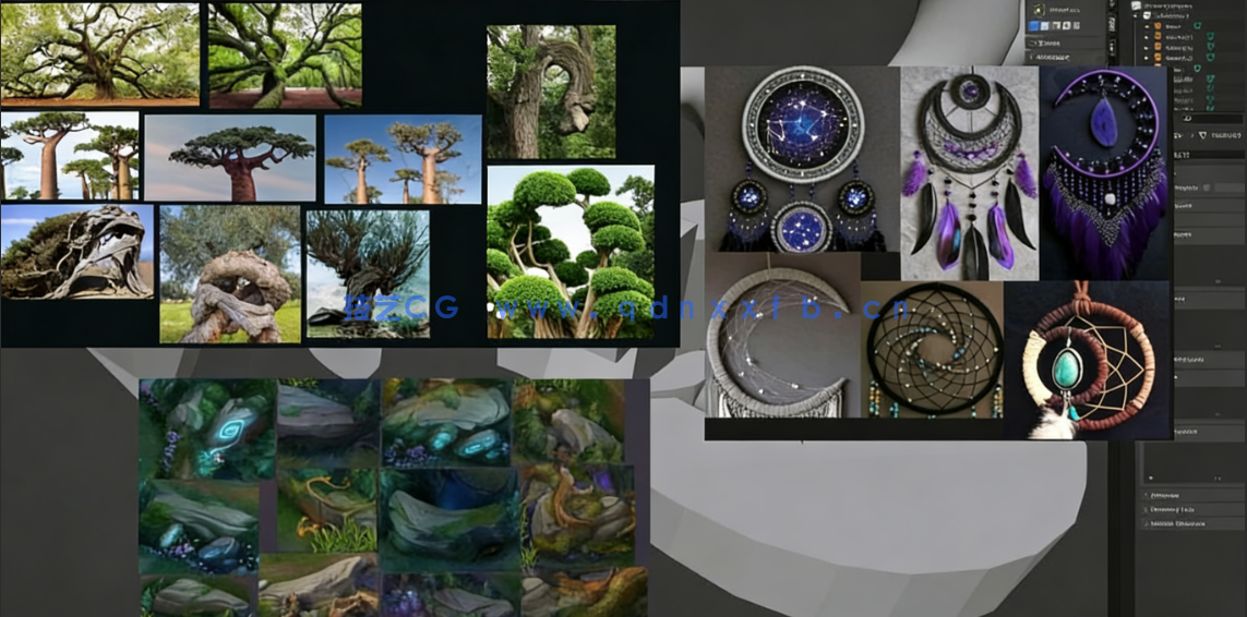 Blender手绘风格环境透视图设计完整工作流程视频教程(图3) Blender手绘风格环境透视图设计完整工作流程视频教程(图3)