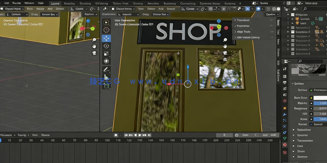 Blender低多边形小汽车建模动画制作视频教程(图4) Blender低多边形小汽车建模动画制作视频教程(图4)