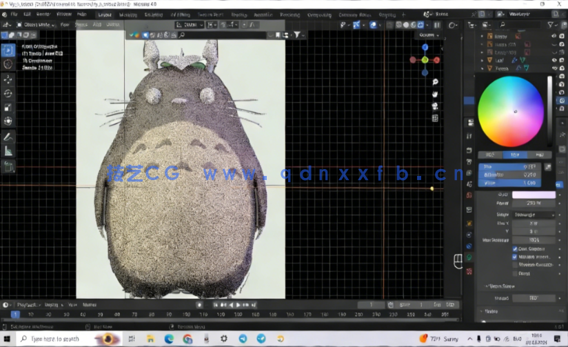 Blender 4吉卜力龙猫动漫角色制作流程视频教程(图4) Blender 4吉卜力龙猫动漫角色制作流程视频教程(图4)