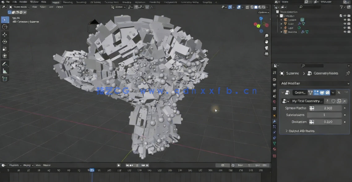 Blender 3D建模与动画初学者入门技术视频教程(图5) Blender 3D建模与动画初学者入门技术视频教程(图5)