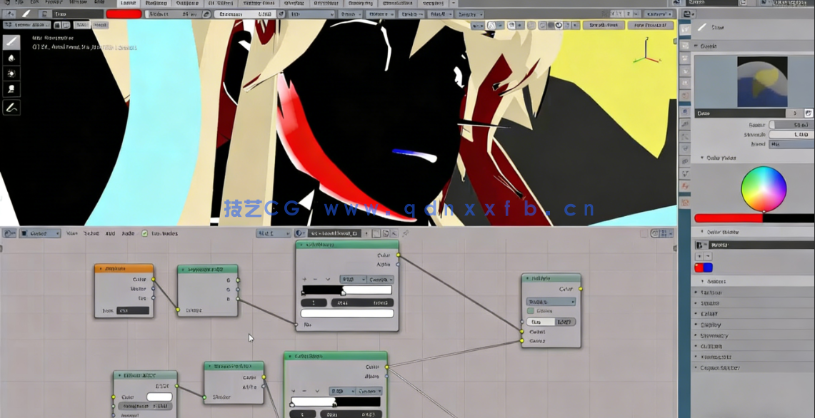 Blender中Eevee《罪恶装备》游戏渲染风格制作视频教程(图3) Blender中Eevee《罪恶装备》游戏渲染风格制作视频教程(图3)