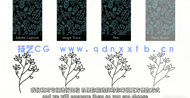 【中文字幕】AI初学者花卉植物重复图案平面插图设计视频教程(图2) 【中文字幕】AI初学者花卉植物重复图案平面插图设计视频教程(图2)