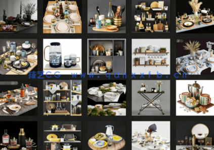 3dsky精品餐桌摆件高质量模型(150个)(图2) 3dsky精品餐桌摆件高质量模型(150个)(图2)