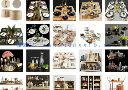 3dsky精品餐桌摆件高质量模型(150个)(图5) 3dsky精品餐桌摆件高质量模型(150个)(图5)