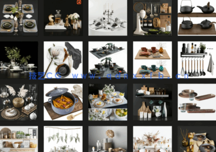 3dsky精品餐桌摆件高质量模型(150个)(图6) 3dsky精品餐桌摆件高质量模型(150个)(图6)
