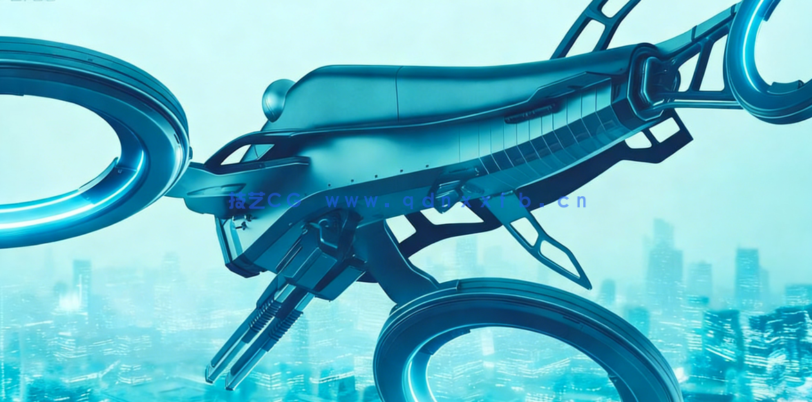 Blender无人机硬表面建模设计实例制作视频教程(图4) Blender无人机硬表面建模设计实例制作视频教程(图4)