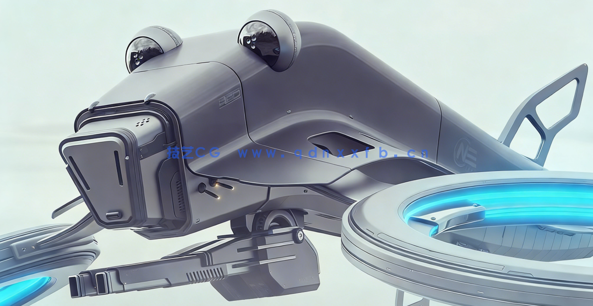 Blender无人机硬表面建模设计实例制作视频教程(图5) Blender无人机硬表面建模设计实例制作视频教程(图5)