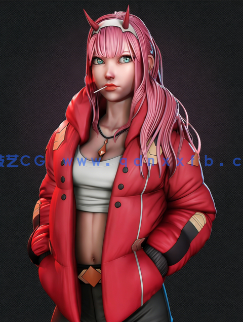 Blender动画角色02ZeroTwo实例制作流程视频课程(图5) Blender动画角色02ZeroTwo实例制作流程视频课程(图5)