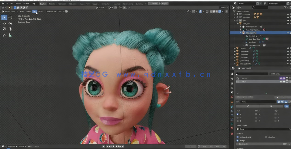 Blender与Substance Painter完整3D动画角色创作视频教程 (图4) Blender与Substance Painter完整3D动画角色创作视频教程 (图4)