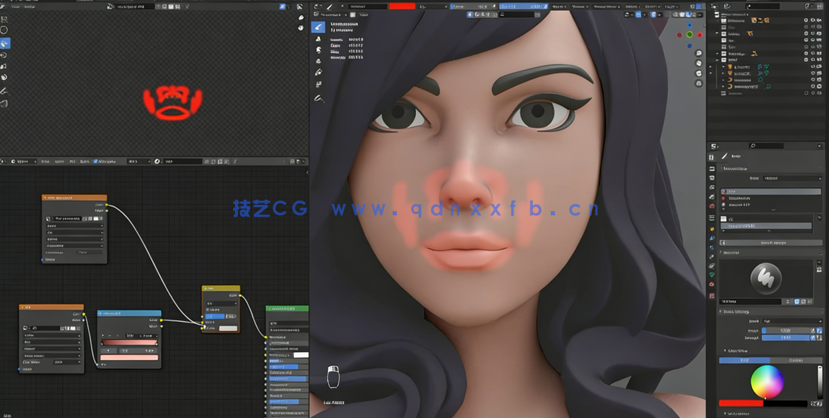 Blender阿狸狐妖英雄联盟游戏角色完整制作流程视频教程 (图1) Blender阿狸狐妖英雄联盟游戏角色完整制作流程视频教程 (图1)