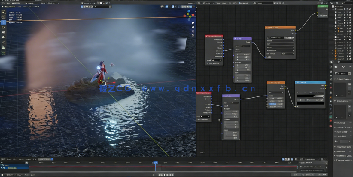 Blender阿狸狐妖英雄联盟游戏角色完整制作流程视频教程 (图5) Blender阿狸狐妖英雄联盟游戏角色完整制作流程视频教程 (图5)