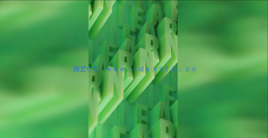Blender动态文字排版动画制作视频教程(图2) Blender动态文字排版动画制作视频教程(图2)