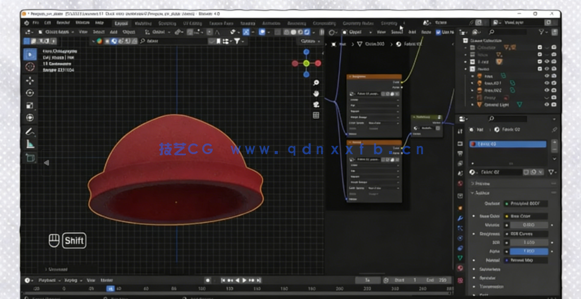 Blender可爱滑板企鹅完整实例制作流程视频教程(图6) Blender可爱滑板企鹅完整实例制作流程视频教程(图6)