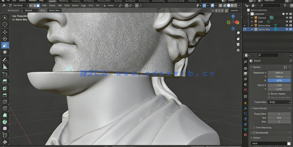 Blender复古3D蒸汽波环绕动画制作视频教程(图2) Blender复古3D蒸汽波环绕动画制作视频教程(图2)