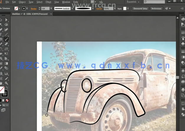 Illustrator矢量老爷车绘制实例训练视频教程(图2) Illustrator矢量老爷车绘制实例训练视频教程(图2)