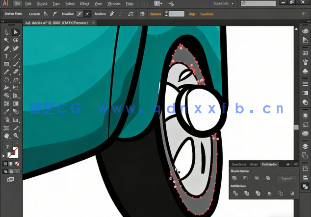 Illustrator矢量老爷车绘制实例训练视频教程(图5) Illustrator矢量老爷车绘制实例训练视频教程(图5)