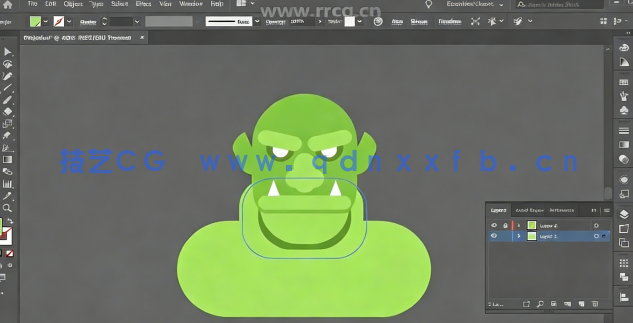 Illustrator CC矢量兽人卡通角色绘制实例训练视频教程(图3) Illustrator CC矢量兽人卡通角色绘制实例训练视频教程(图3)