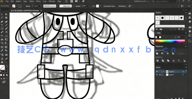 Illustrator漫威超级英雄矢量制作训练视频教程(图5) Illustrator漫威超级英雄矢量制作训练视频教程(图5)