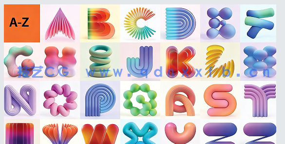 Adobe Dimension创建惊艳3D字母形状技术视频教程(图1) Adobe Dimension创建惊艳3D字母形状技术视频教程(图1)