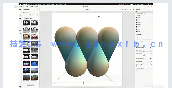 Adobe Dimension创建惊艳3D字母形状技术视频教程(图4) Adobe Dimension创建惊艳3D字母形状技术视频教程(图4)