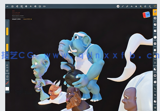 在iPad pro中使用Nomad Sculpt进行3D生物建模视频教程(图1) 在iPad pro中使用Nomad Sculpt进行3D生物建模视频教程(图1)