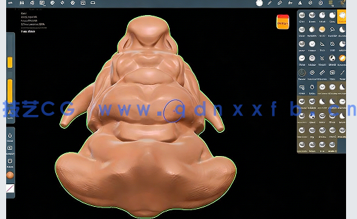 在iPad pro中使用Nomad Sculpt进行3D生物建模视频教程(图2) 在iPad pro中使用Nomad Sculpt进行3D生物建模视频教程(图2)