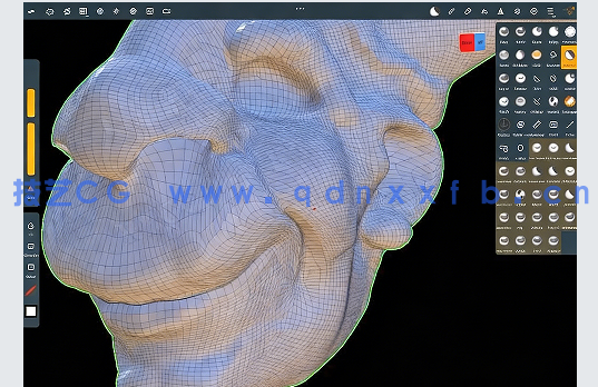 在iPad pro中使用Nomad Sculpt进行3D生物建模视频教程(图4) 在iPad pro中使用Nomad Sculpt进行3D生物建模视频教程(图4)