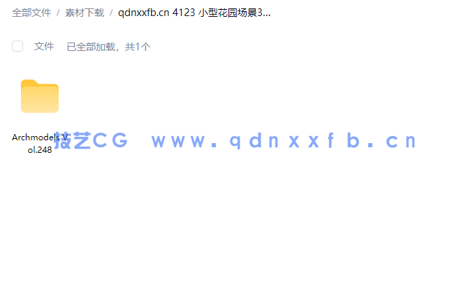 20个小型花园场景3D模型Archmodels Vol.248(图1)