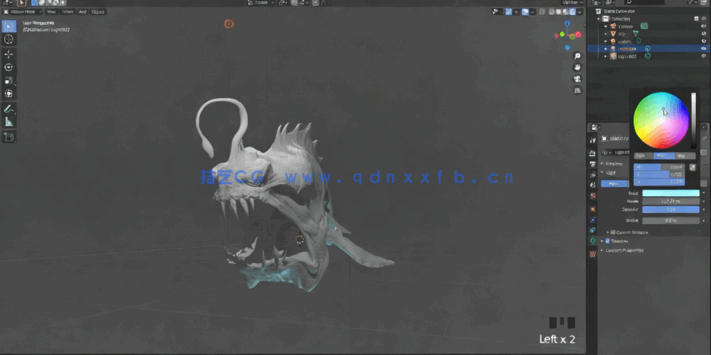 Blender逼真角色雕刻技术训练视频教程 (图3) Blender逼真角色雕刻技术训练视频教程 (图3)