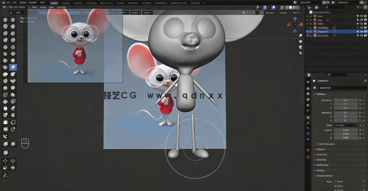 Blender 3D角色设计初学者入门训练视频教程(图3) Blender 3D角色设计初学者入门训练视频教程(图3)