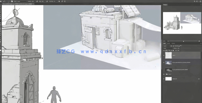 Blender概念艺术场景制作与数字绘画技术视频教程(图4) Blender概念艺术场景制作与数字绘画技术视频教程(图4)