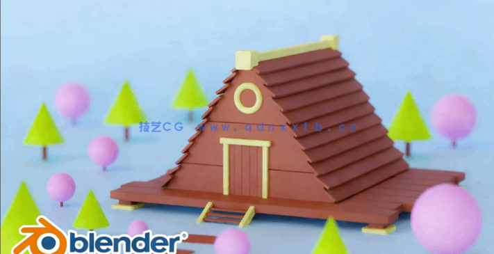lender卡通木质小屋实例制作训练视频教程(图2) lender卡通木质小屋实例制作训练视频教程(图2)