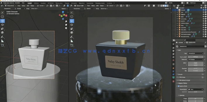 Blender逼真香水产品可视化技术视频教程(图2) Blender逼真香水产品可视化技术视频教程(图2)