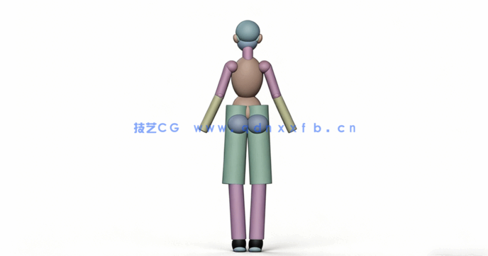 Blender女战士游戏角色完整制作工作流程视频教程 (图3) Blender女战士游戏角色完整制作工作流程视频教程 (图3)