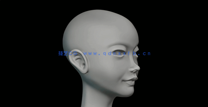 Blender女战士游戏角色完整制作工作流程视频教程 (图2) Blender女战士游戏角色完整制作工作流程视频教程 (图2)