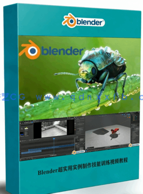 Blender超实用实例制作技能训练视频教程 (图1) Blender超实用实例制作技能训练视频教程 (图1)