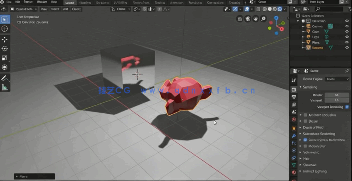 Blender超实用实例制作技能训练视频教程 (图2) Blender超实用实例制作技能训练视频教程 (图2)