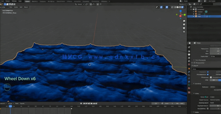 Blender山水云草自然环境实例制作视频教程 (图4) Blender山水云草自然环境实例制作视频教程 (图4)