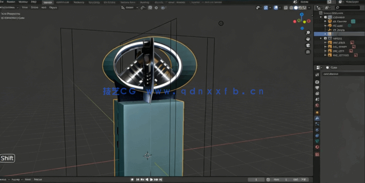 Blender硬表面建模基础核心技术视频教程 (图3) Blender硬表面建模基础核心技术视频教程 (图3)