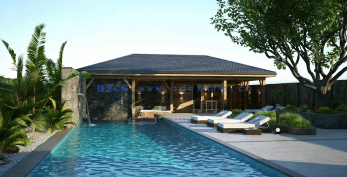 20个小型花园场景3D模型Archmodels Vol.248(图4)