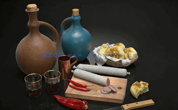 食物美食3D模型 Archmodels Vol.217(图5) 食物美食3D模型 Archmodels Vol.217(图5)