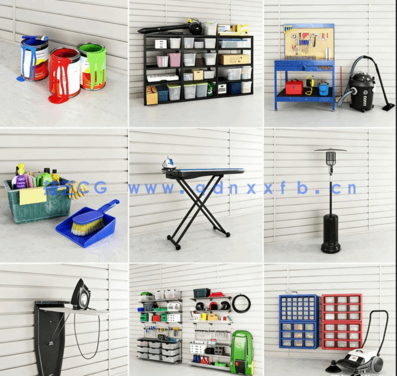 库房花园家用工具3D模型 Evermotion – Archmodels Vol.222(图3) 库房花园家用工具3D模型 Evermotion – Archmodels Vol.222(图3)