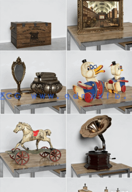 32套复古道具Evermotion – Archmodels Vol. 194(图5)