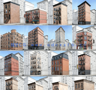 57个高质量建筑模型Evermotion Archmodels vol.215(图3) 57个高质量建筑模型Evermotion Archmodels vol.215(图3)